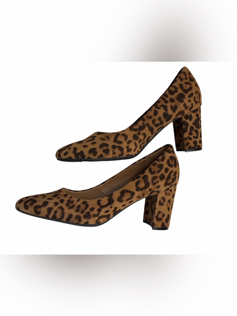 Aerosoles Bettie Suede Pumps Leopard Print Size 6 NWT - Picture 5 of 9